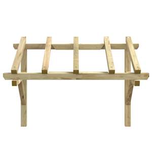 vidaXL P&eacute;rgola de puerta madera maciza de pino 150x100x100 cm