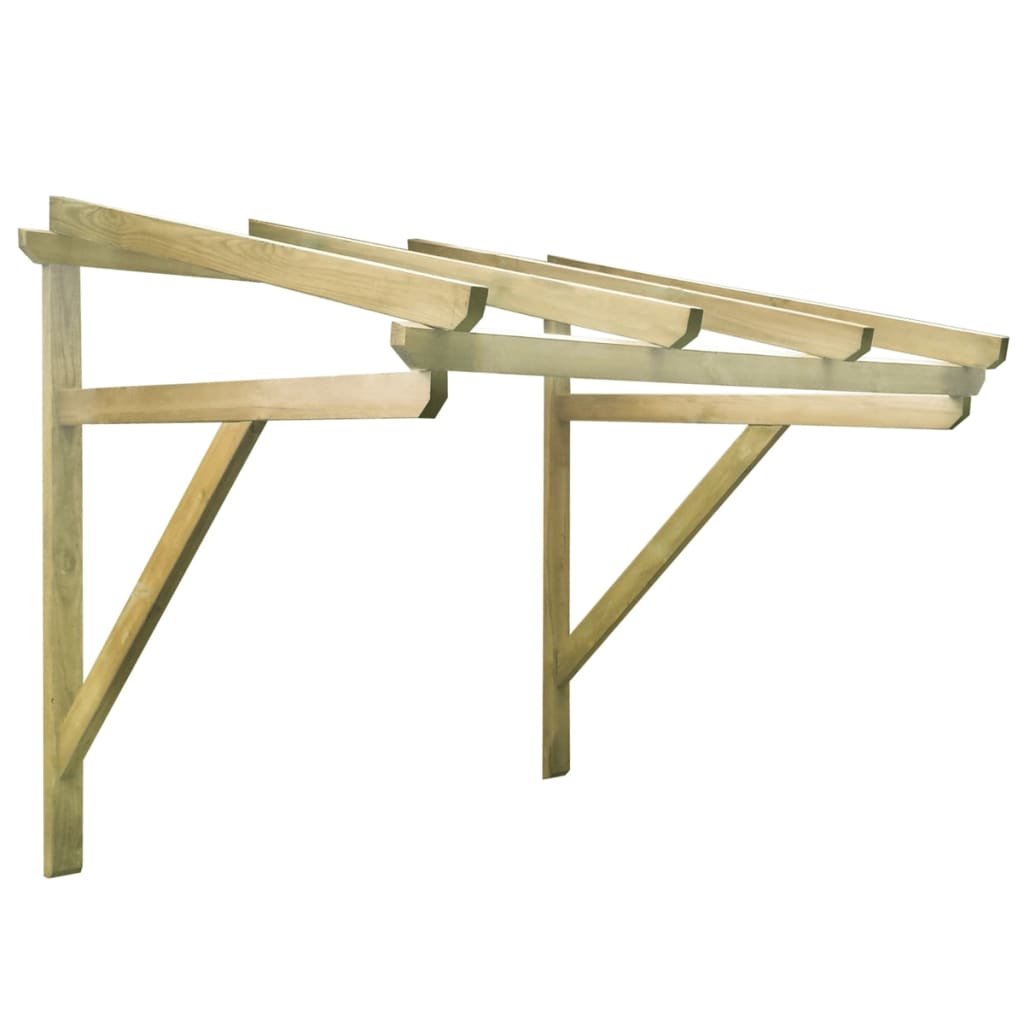 vidaXL Door Canopy 150x150x160 cm Solid Pinewood