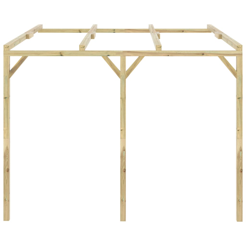

vidaXL Pergola aanleunmodel 3x3x2,1 m hout