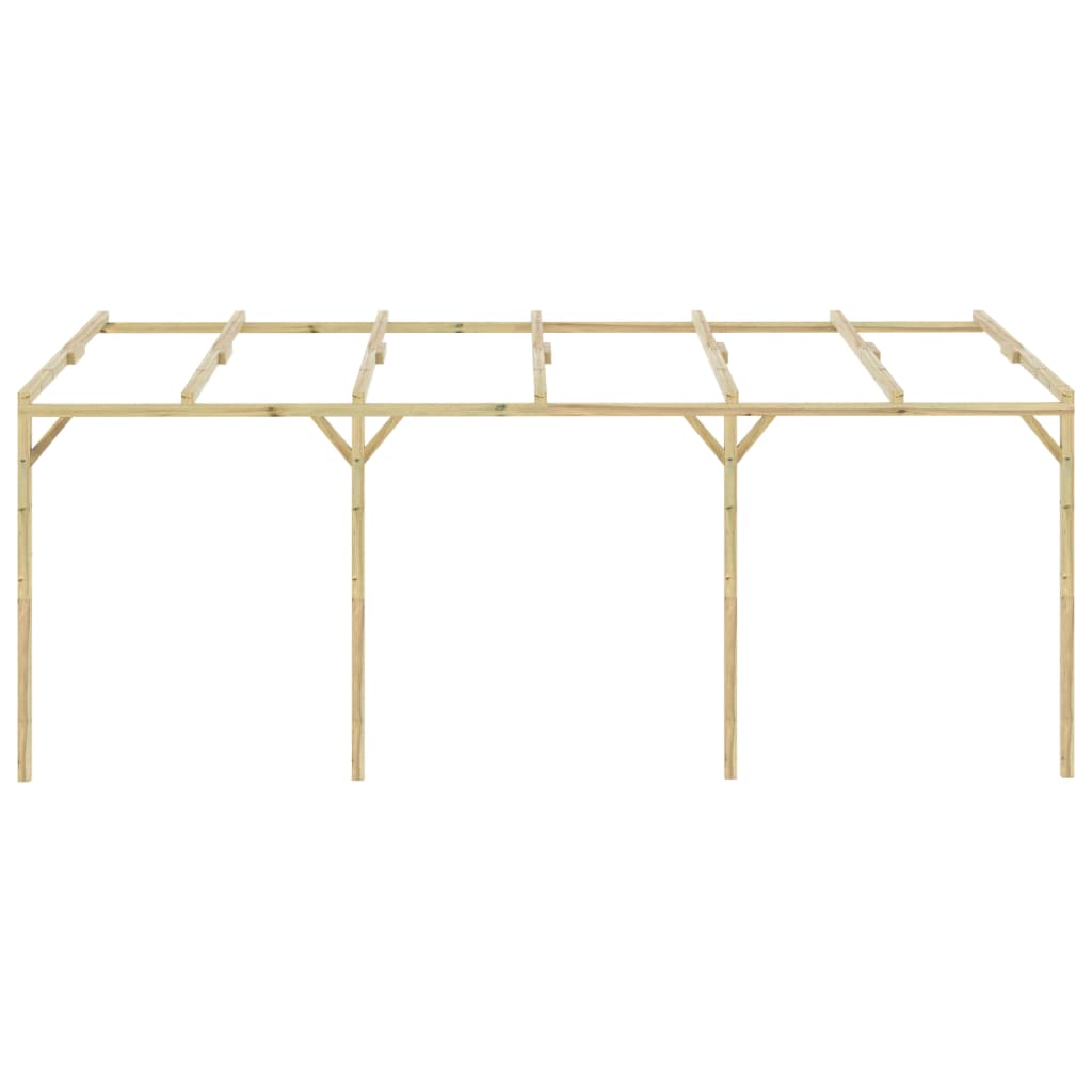 

vidaXL Pergola aanleunmodel 6x3x2,1 m hout