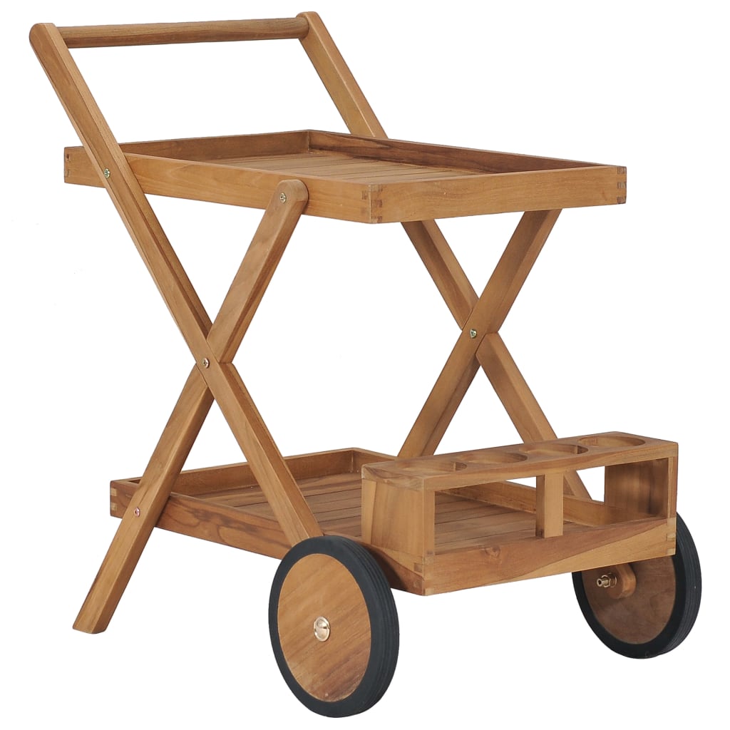 Čajový vozík masivní teakové dřevo