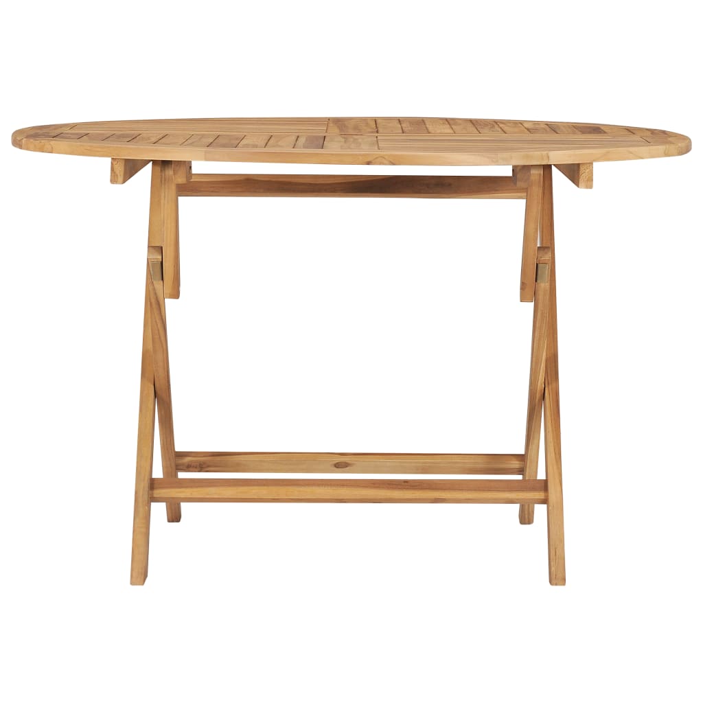 

vidaXL Tuintafel inklapbaar Ø 120 cm massief teakhout