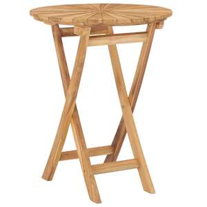 vidaXL kokkupandav aialaud, &Oslash; 60 cm, tiikpuu