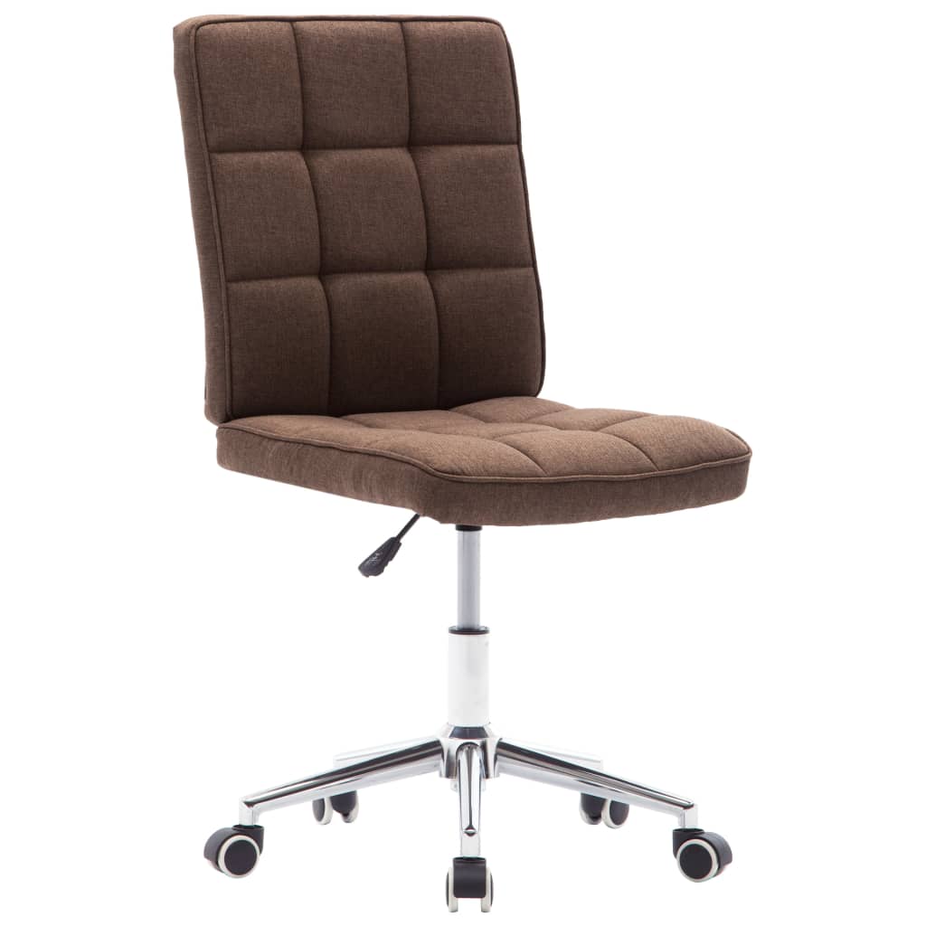 

vidaXL Eetkamerstoelen 6 st stof bruin