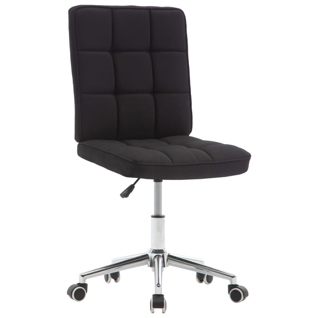 

vidaXL Eetkamerstoelen 6 st stof zwart