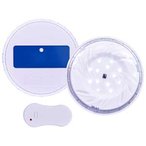 vidaXL sukeldatav ujuv basseini LED-lamp, puldiga, valge