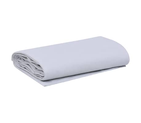 vidaXL Bâche de sol de piscine Blanc 550 cm Géotextile