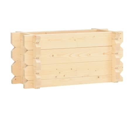 vidaXL Raised Bed 42 mm 100x50x47.3 cm Solid Spruce Wood