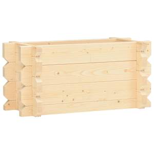 vidaXL Ζαρντινιέρα Υπερυψωμένη 42 χιλ. 100x50x47,3 εκ Μασίφ Ερυθρελάτη
