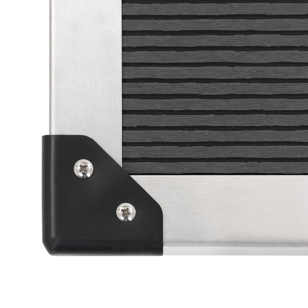 Douche D'extérieur Avec Receveur De Douche WPC Acier Inoxydable VidaXL 21 width=274