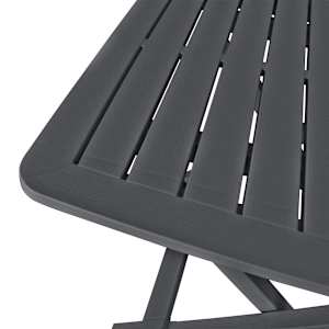 3dílný skládací bistro set plastový antracitový - obrázek 5
