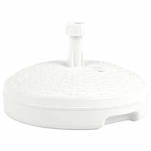 Podstavek za senčnik pesek / voda 20 L bel plastični ratan