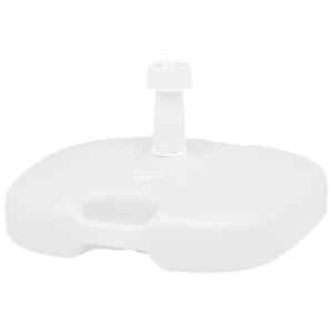 Stojan na slunečník plněný vodou/pískem 16 l bílý plast - obrázek 3