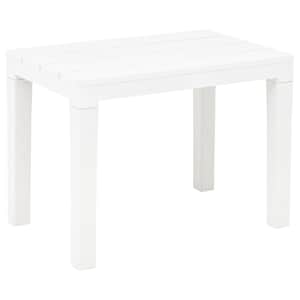 Zahradní stůl se 2 lavicemi plast bílý - obrázek 7