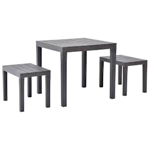 vidaXL aiapingid 2 pingiga, plastist, pruun