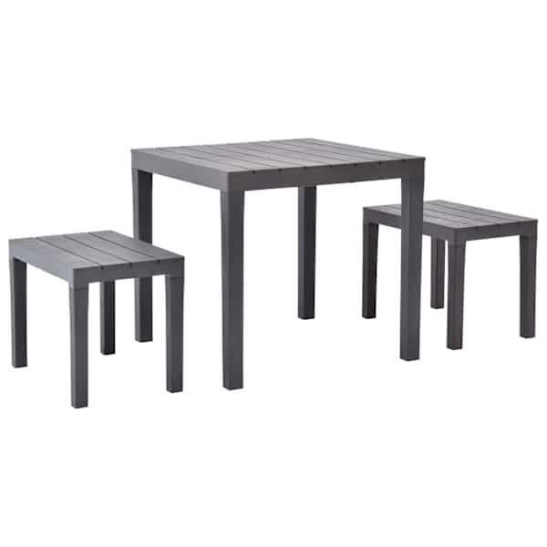 vidaXL aiapingid 2 pingiga, plastist, pruun