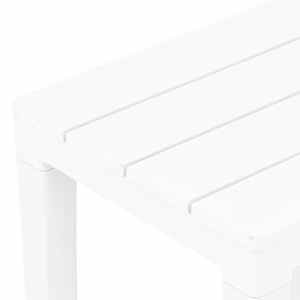 Zahradní lavice 2 ks bílé plast - obrázek 5