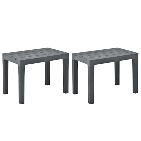 vidaXL aiapingid 2 tk, antratsiithall, plastist