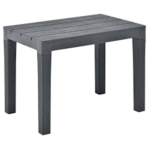 Zahradní lavice 2 ks antracitové plast - obrázek 2