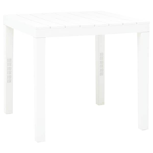vidaXL aialaud valge, 78 x 78 x 72 cm, plast