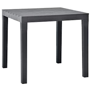 Zahradní stůl antracitový 78 x 78 x 72 cm plast - obrázek 1