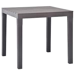 vidaXL aialaud, moka, 78 x 78 x 72 cm, plast