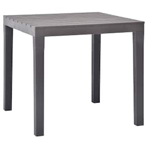 Zahradní stůl 78 x 78 x 72 cm kávový plast