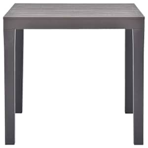 Zahradní stůl 78 x 78 x 72 cm kávový plast - obrázek 2