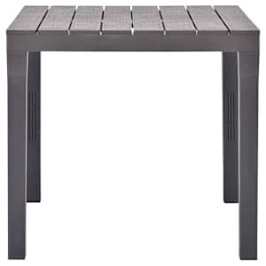 Zahradní stůl 78 x 78 x 72 cm kávový plast - obrázek 3