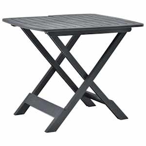 vidaXL kokkupandav aialaud, antratsiithall, 79 x 72 x 70 cm, plastist