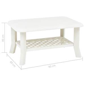 Konferenční stolek bílý 90 x 60 x 46 cm plast - obrázek 6