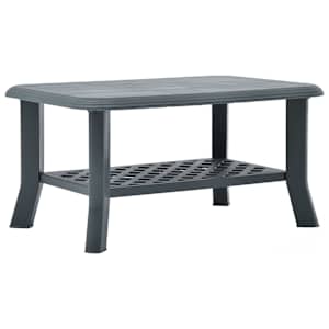 vidaXL kohvilaud, roheline, 90 x 60 x 46 cm, plast