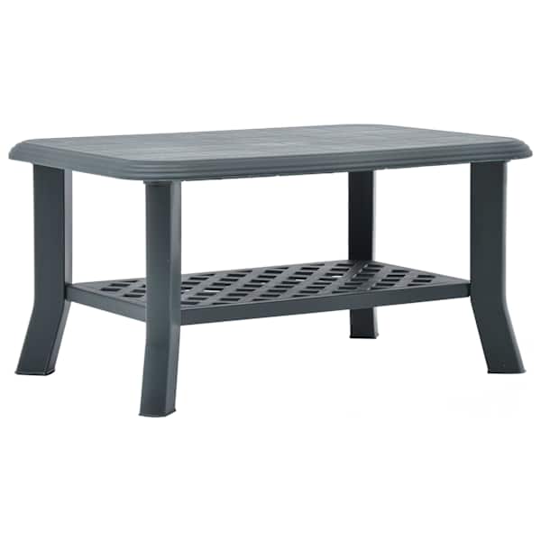 vidaXL kohvilaud, roheline, 90 x 60 x 46 cm, plast
