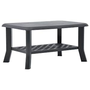vidaXL kohvilaud, antratsiithall, 90 x 60 x 46 cm, plast