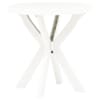 vidaXL bistroolaud, valge &Oslash; 70 cm plast