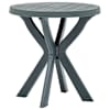 vidaXL bistroolaud, roheline &Oslash; 70 cm plast