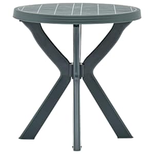 Bistro stolek zelený Ø 70 cm plast - obrázek 3