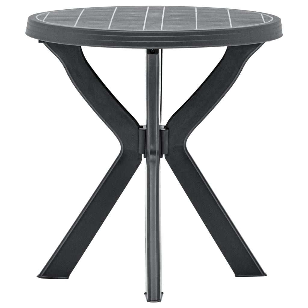 Bistro stolek antracitový Ø 70 cm plast