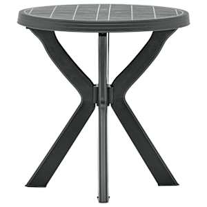 vidaXL bistroolaud, antratsiithall &Oslash; 70 cm plast
