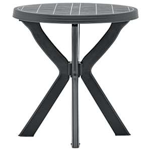 Bistro stolek antracitový Ø 70 cm plast - obrázek 1