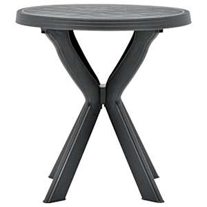 Bistro stolek antracitový Ø 70 cm plast - obrázek 2