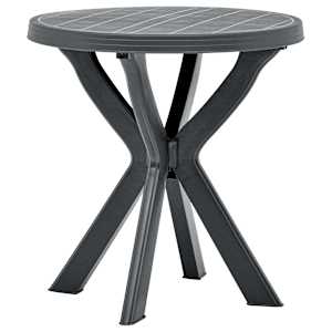Bistro stolek antracitový Ø 70 cm plast - obrázek 3