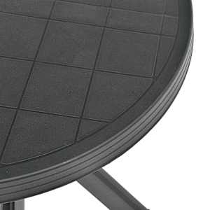 Bistro stolek antracitový Ø 70 cm plast - obrázek 4