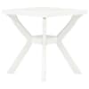 vidaXL bistroolaud, valge 70 x 70 x 72 cm plast