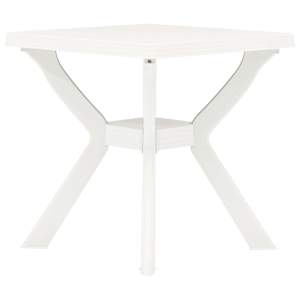 Bistro stolek bílý 70 x 70 x 72 cm plast - obrázek 1