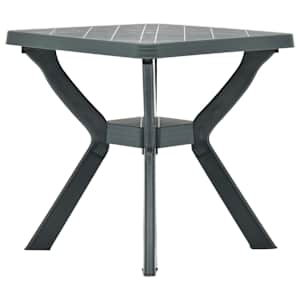 vidaXL bistroolaud, roheline, 70 x 70 x 72 cm plast
