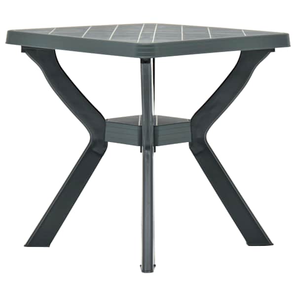 vidaXL bistroolaud, roheline, 70 x 70 x 72 cm plast