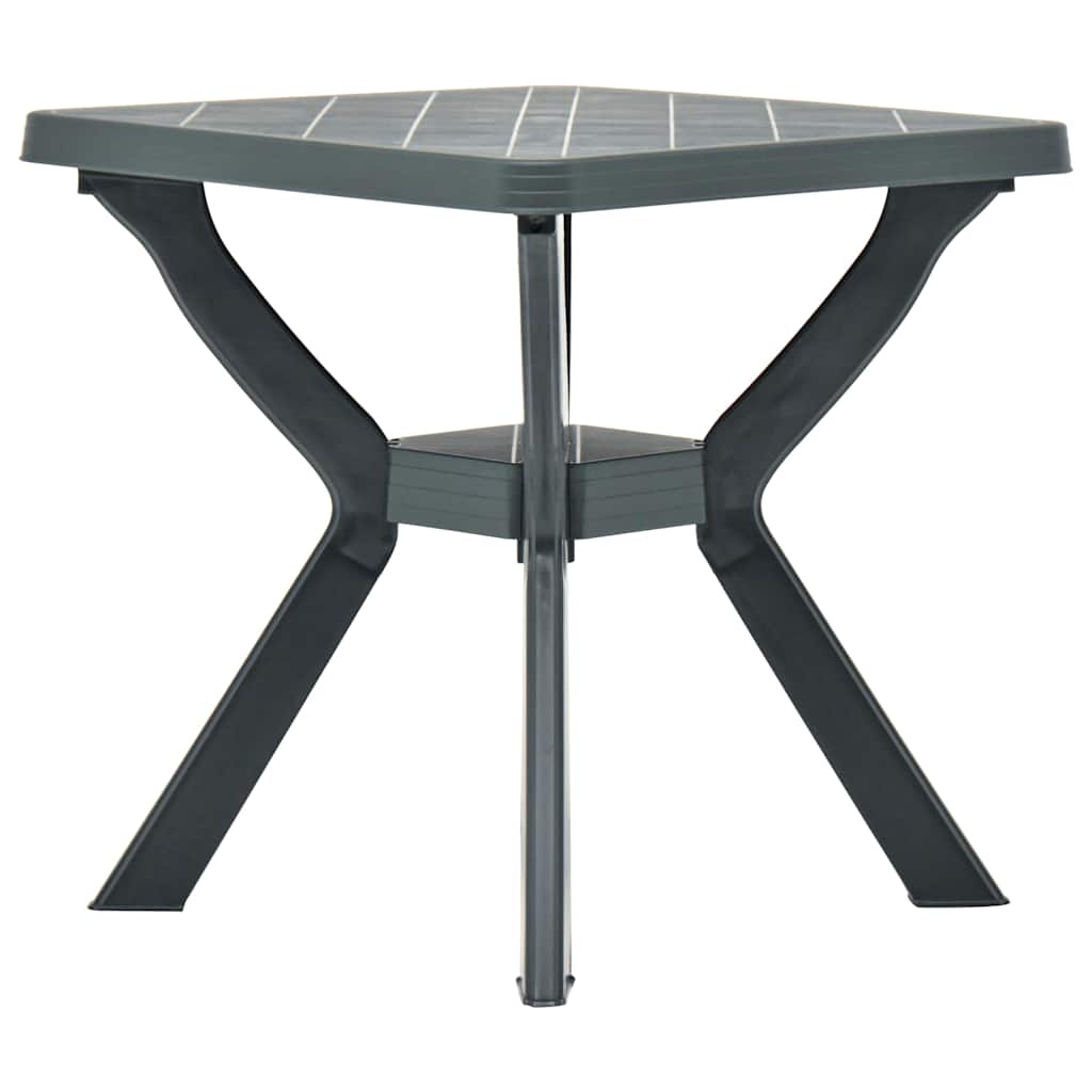 vidaXL Caf&eacute;bord gr&ouml;n 70x70x72 cm plast