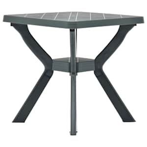 Bistro stolek zelený 70 x 70 x 72 cm plast - obrázek 1