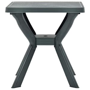 Bistro stolek zelený 70 x 70 x 72 cm plast - obrázek 2